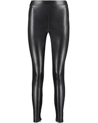 Faux leather stretch leggings de Michael Kors de color Marrón Mujer Ropa de Shorts de Shorts largos y por la rodilla 