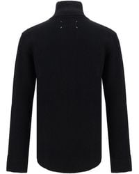 Maison Margiela - Cotton Zip-Up Sweater General Wool (Ovis Aries) - Lyst