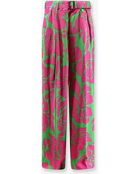Dries Van Noten - Peaches Bis Viscose Trousers - Lyst