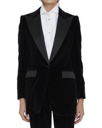 Dolce & Gabbana - Velvet Tuxedo Jacket - Lyst