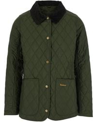 Barbour - Jacket With Classic Collar And Embroidered Logo On The Front - Lyst