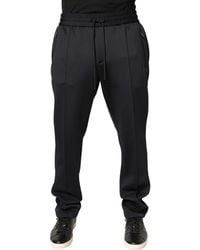 Dolce & Gabbana - Polyester Skinny Jogger Trouser Pants - Lyst