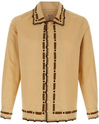 Bode - 'Beaded Ryegrass' Shirt - Lyst