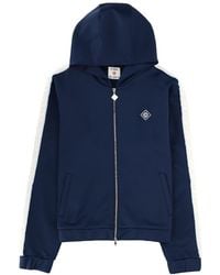 CASABLANCA - Zip Hoodie Polyamide Cotton Sweatshirts - Lyst