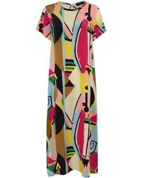 Weekend by Maxmara - Orchis Chine Crepe Dress - Lyst