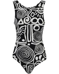 Liviana Conti - One-Piece Swimsuit With Print - Lyst