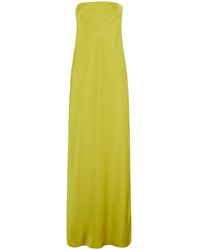 Norma Kamali - Long Dress Bias Tech Fabric Polyester - Lyst