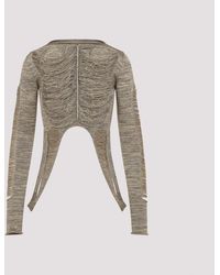 Rick Owens - Wool Cropped Top - Lyst