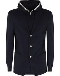 Eleventy - Giacca Pettorina Cappuccio - Lyst