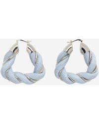 Bottega Veneta - Hoop Earrings & Lambskin - Lyst