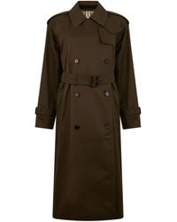 Burberry - Long Trench Coat Cotton & Raincoats - Lyst