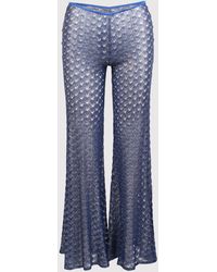 Missoni - Lace-Effect Flared Trousers - Lyst