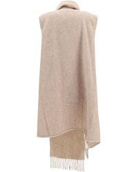 Fabiana Filippi - High-Neck Wool Cape - Lyst