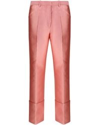 Calvin Klein - Eva Trousers Polyester; Silk - Lyst
