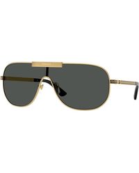 Versace - Sunglasses Shield Full Rim, Frame And Gradient Lens Ve2293100011 - Lyst