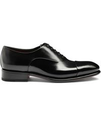 Santoni - Polished Leather Oxford Shoe - Lyst