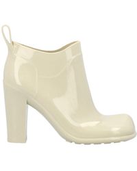 Bottega Veneta - Shine Square Toe Ankle Rain Boots - Lyst