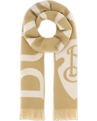 Burberry - Burberry Monogram Wool Scarf - Lyst