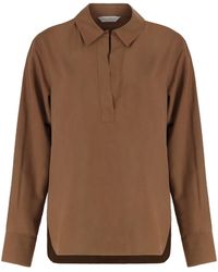 Max Mara - Polo Shirt Mirko Silk Blouses - Lyst