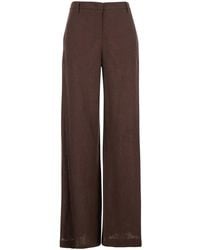 Le Plain - Wide-Leg Linen Pants For Trousers - Lyst