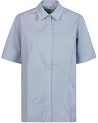 Max Mara - Cotton-Blend Short-Sleeve Shirt - Lyst