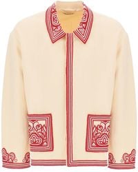 Bode - Flora Bead Embroidered Jacket - Lyst