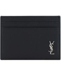 Saint Laurent - Tiny Monogram Credit Card Holder - Lyst