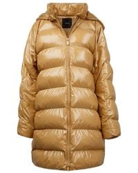 Pinko - Pinko Quilted Polyamide Down Jacket — Caramel - Lyst
