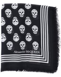 Alexander McQueen 'skull Biker' Scarf - Black