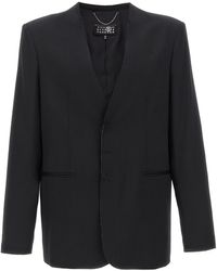 MM6 by Maison Martin Margiela - Single-Breasted Blazer - Lyst