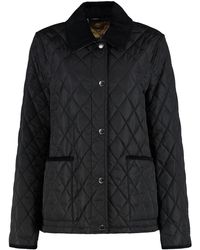 Burberry - Padded Nylon Jacket With Check Lining Polyamide Trench & Raincoats - Lyst