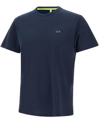 Sun 68 - Solid Cotton T-Shirt - Lyst