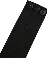Dolce & Gabbana - Black Cotton Wrap Around Tie Cintura Belt - Lyst