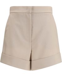 Max Mara - Mohair And Silk Canvas Shorts Fleece Wool; Mohair; Bermuda - Lyst