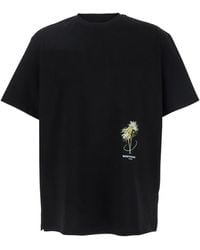 WOOYOUNGMI - Crewneck T-Shirt With Logo Detail On The Front And Maxi Logo Print On The Rear - Lyst