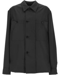 Lemaire - Lon Sleeved Buttoned Shirt Jacket - Lyst
