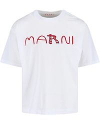 Marni - Animal Alphabet Logo T-Shirt - Lyst