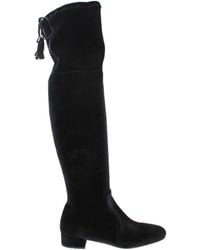 Prada - Black Velvet Over The Knee - Lyst