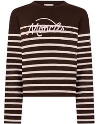 Moncler - Long-Sleeve Striped Sweater- Virgin Wool - Lyst