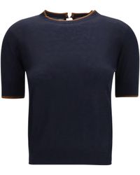 Max Mara - Silk And Wool T-Shirt - Lyst
