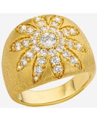 Mya Bay - Ring Flower California Brass - Lyst