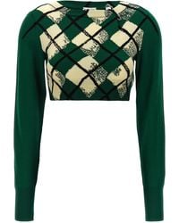 Burberry - Argyle Pattern Sweater Sweater, Cardigans - Lyst