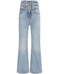 Fiorucci - Flared Jeans With Triple-Layer Waist Detail Cotton - Lyst