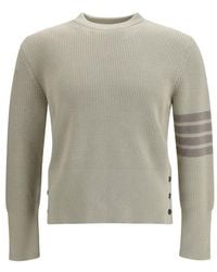 Thom Browne - Beige Cotton Sweatshirt - Lyst
