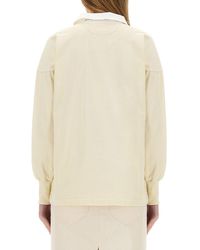 Maison Margiela - Polo Shirt With Print Cotton - Lyst