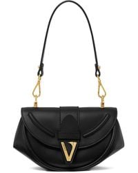 Versace - "Virtus" Small Shoulder Bag Calf Leather - Lyst