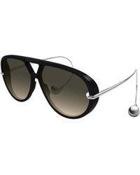 Bottega Veneta - Sunglasses Geometric Full Rim, - Frame And Double Gradient To Ochra Lens Bv1273S010 - Lyst