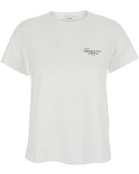 Givenchy - Crew Neck T-Shirt With Logo On Front And Back - Lyst