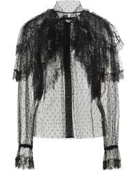 Dolce & Gabbana - Lace Ruffled Shirt - Lyst