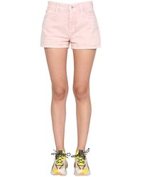 Stella McCartney Organic Cotton Denim Shorts in Pink Womens Clothing Shorts Jean and denim shorts 